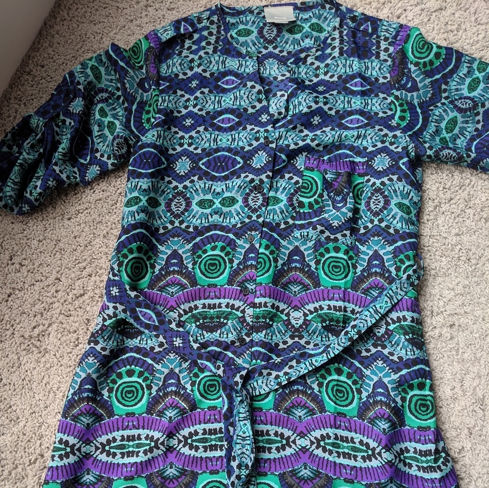 Mauve shirt dress